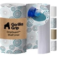 thumbnail image 1 of GORILLA GRIP Shelf Liner for Kitchen Cabinets Non Adhesive Drawer Liners DripGuard 12x120 Inch Turquoise, 1 of 10