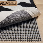 GORILLA GRIP Slip Resistant Rug Gripper Pads for Hard Floors, Keep Rugs in Place, 5x7 Feet, Gray