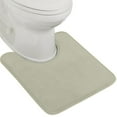 thumbnail image 1 of GORILLA GRIP Thick Memory Foam Toilet Rug for Bathroom, U Shaped Washable, Soft Absorbent Velvet Topside Floor Mats, Machine Wash, Cushioned Luxury Mat Rugs for Bath Room, 22.5 x 19.5, Sage, 1 of 8