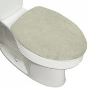 GORILLA GRIP Toilet Lid Seat Cover, Memory Foam, Elastic Universal Fit for Standard Round, Sage