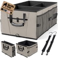 thumbnail image 1 of GORILLA GRIP Trunk Storage Organizer, Collapsible Container for Car Sedan or SUV, Beige, 1 of 10