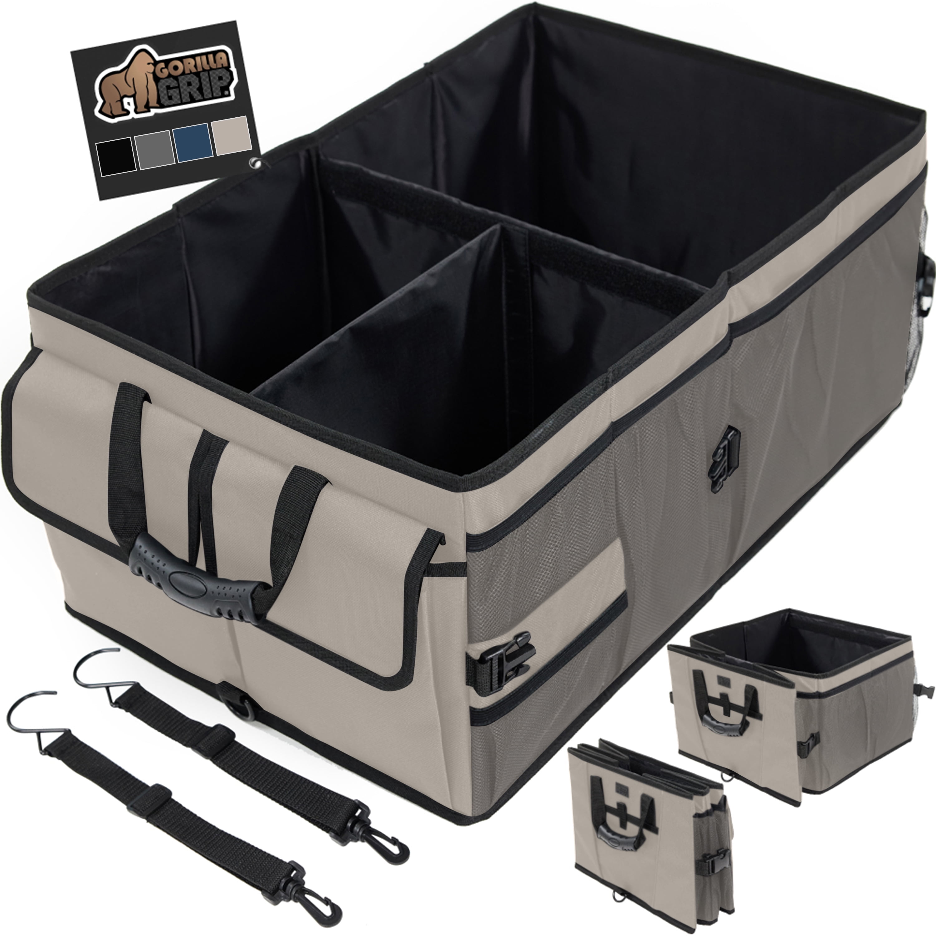 GORILLA GRIP Trunk Storage Organizer, Collapsible Container for