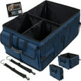 thumbnail image 1 of GORILLA GRIP Trunk Storage Organizer, Collapsible Container for Car Sedan or SUV, Blue, 1 of 10