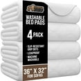 thumbnail image 1 of GORILLA GRIP Washable Mattress Incontinence Pads, Reusable Waterproof Protection Pad, 36x32 4 Pack, 1 of 10