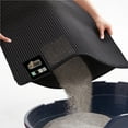 thumbnail image 1 of GORILLA GRIP Waterproof Cat Litter Mat, Easy to Clean Honeycomb Waste Trapping Mats, 24x15 Black, 1 of 9