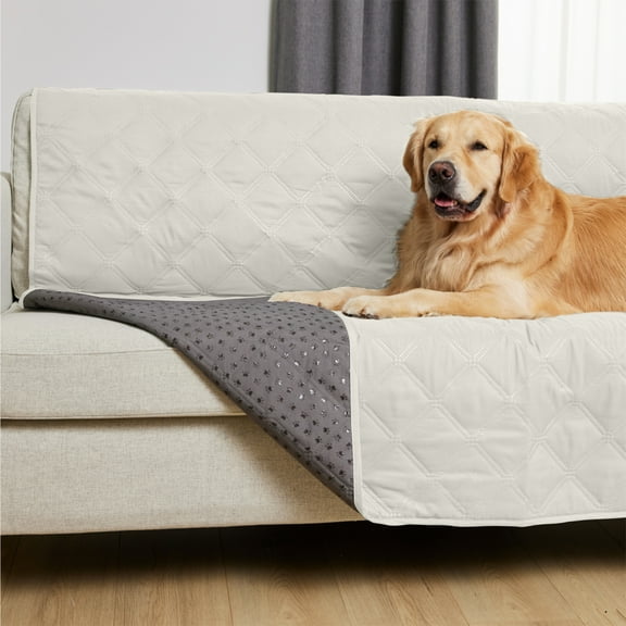 GORILLA GRIP Waterproof Couch Cover for Dogs, Washable Dog Sofa Cover Pet Blanket for Dogs and Cats, 30x70 Light Taupe