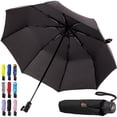 thumbnail image 1 of GORILLA GRIP Wind and Tear Resistant Compact Rain Umbrella, 11.5 inch Compact Size, Black, 1 of 10