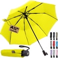 thumbnail image 1 of GORILLA GRIP Wind and Tear Resistant Compact Rain Umbrella, 11.5 inch Compact Size, Yellow, 1 of 8