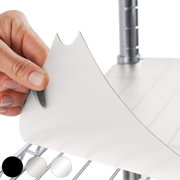 GORILLA GRIP Wire Shelf Liner, Set of 4 Waterproof Shelving Liners, 14x36 Clear