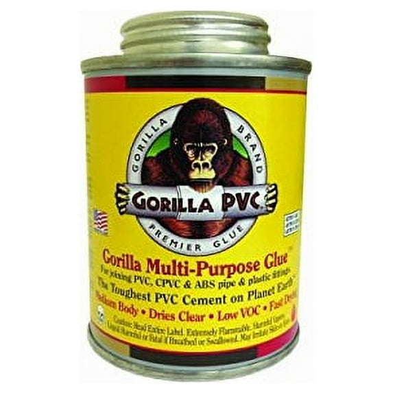 GORILLA PVC CEMENT LLC 08441 8OZ MP PVC Solv Glue