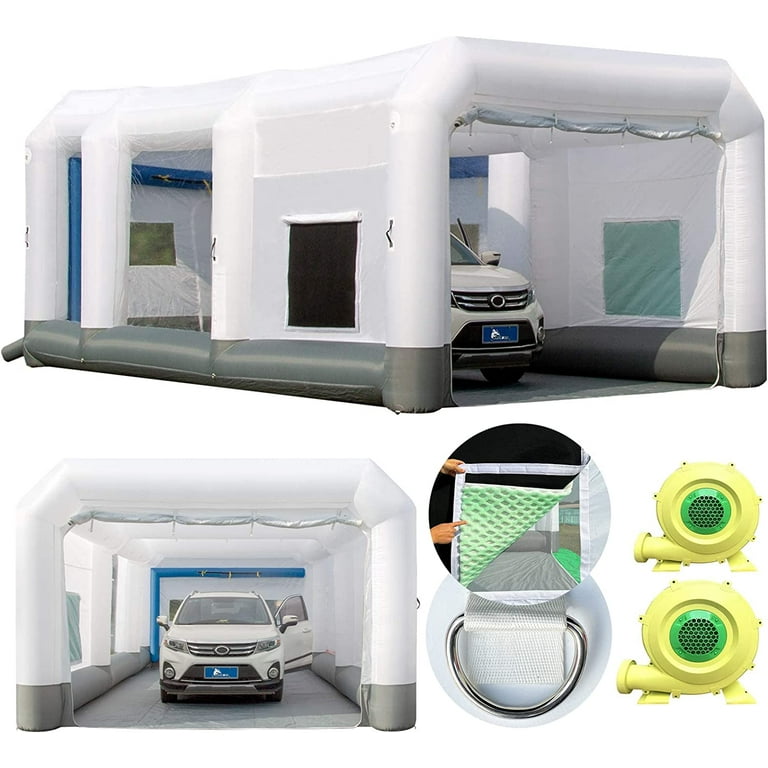 GORILLASPRO Inflatable Paint Booth 26x15x10Ft with Blowers Upgrade