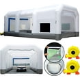 thumbnail image 1 of GORILLASPRO Inflatable Paint Booth 33X20X15Ft Inflatable Spray booth More Durable Portable Blow Up Painting Tent With 2 Big Blowers, 1 of 12