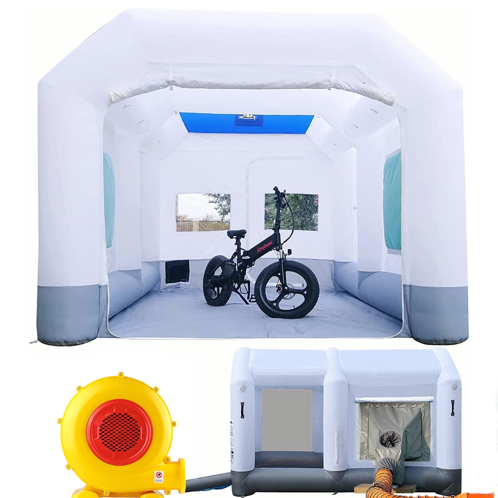 GORILLASPRO Portable Inflatable Paint Booth 13x10x8Ft,Inflatable Spray ...