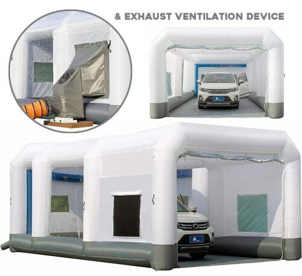 GORILLASPRO Portable Inflatable Paint Booth 26x15x10Ft with 2 Blowers ...