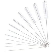 GORWARE Small Cleaning Bottle Brush Set Small Pipe Cleaner Brushes Nylon Bottle Pipe Cleaner for Bottle Glasses Straw Cleaning, Kettle Spout Brush Teapot Nozzle Brush