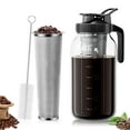 thumbnail image 1 of GOSCHE Cold Brew Coffee Maker - 2 Quart 64oz Stainless Steel Filter Cold Brew Pitcher Jar, No Leaks Cold Brew Mason Jar Coffee Maker, Easy to Clean Cold Coffee Maker, 1 of 8