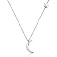 thumbnail image 1 of GOSFRY 14k Gold/Silver Plated Crescent Moon Necklace Tiny Moon and Star Necklace for Women Delicate Minimalist Jewelry, 1 of 8