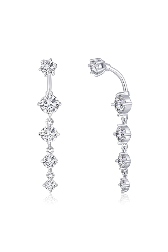 Belly Rings for Women Small Dainty Fashion 14K Silver Plated Dangle Dorp Jewelry Gifts