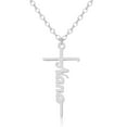thumbnail image 1 of GOSFRY Cross Necklace for Women 14K Real Gold Silver Plated Dainty Simple Faith Jewelry Religious Minimalist Gift, 1 of 7