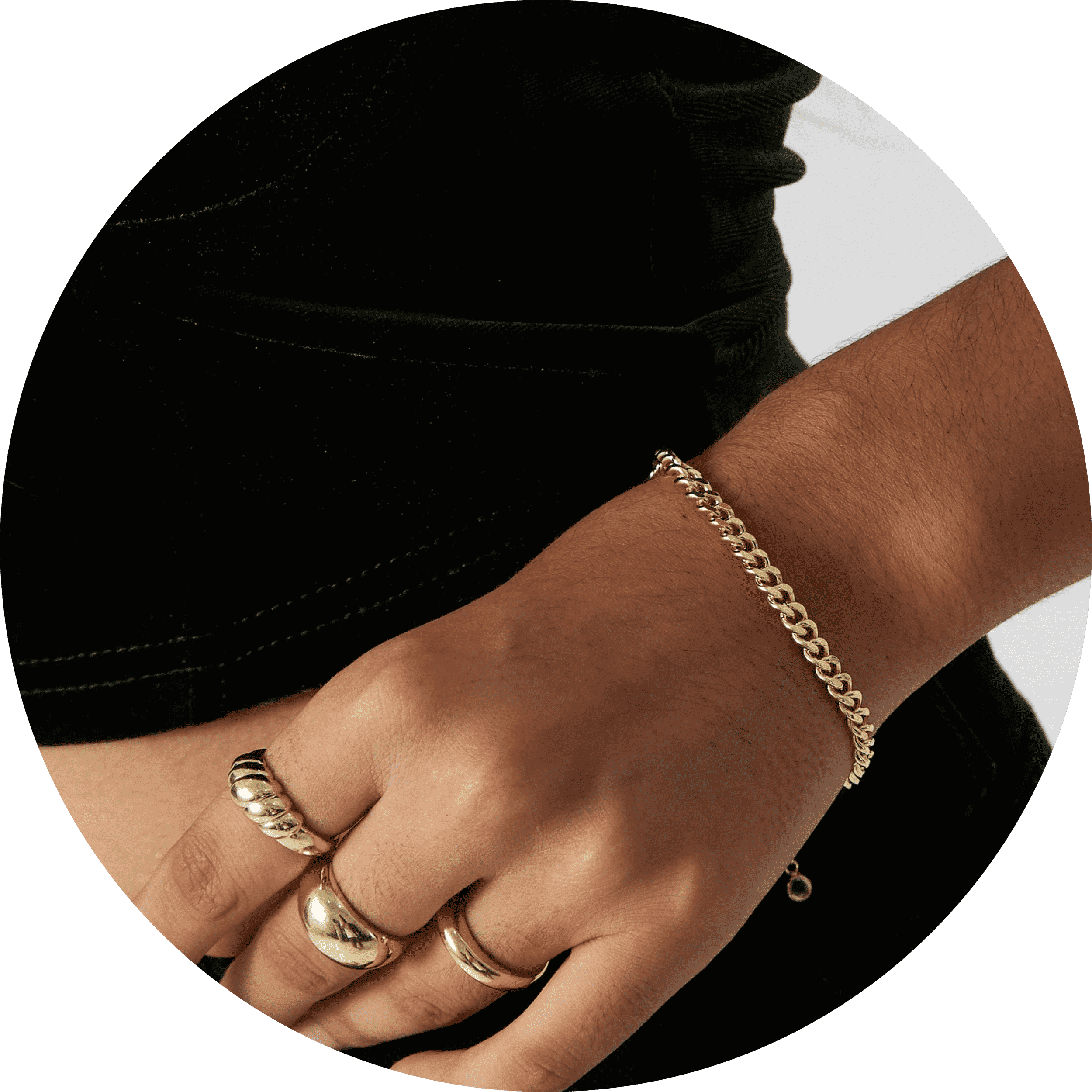 Project Easy Paper Clips GOSFRY Dainty Bracelets for Women 14K Gold Plated Filled Simple Cuban ...