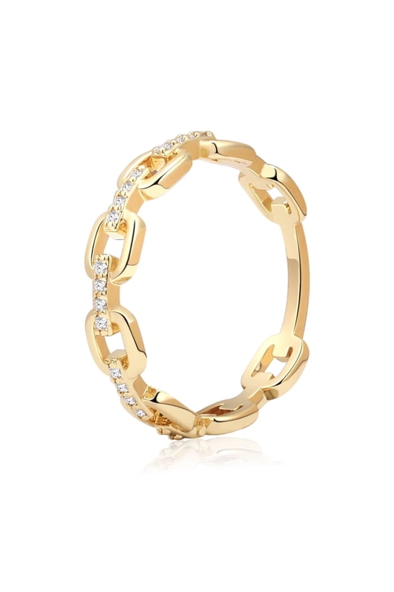 Gold Plated Rings for Woman Handmade Sparkling Rings Dainty Lightweight Comfort Stacking Cubic Zirconia Thumb Rings Set Jewelry Gifts Size 6-10