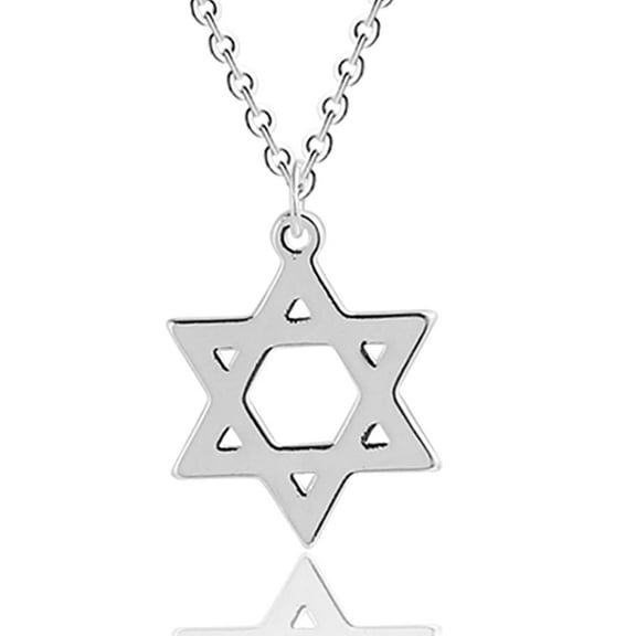 GOSFRY Silver Plated Necklace for Women Men Minimalist Five Pointed Star Pendant Necklace Ideal for Weddings Parties Festivals Birthday Jewelry Gifts