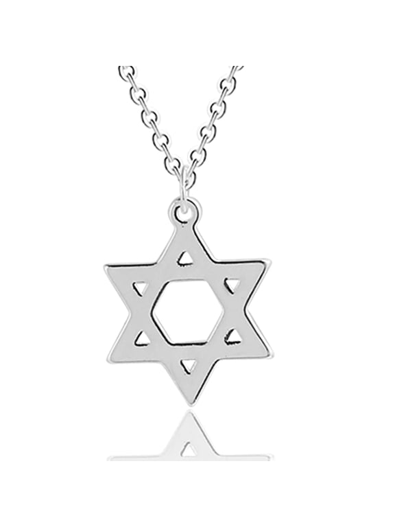 Silver Plated Necklace for Women Men Minimalist Five Pointed Star Pendant Necklace Ideal for Weddings Parties Festivals Birthday Jewelry Gifts