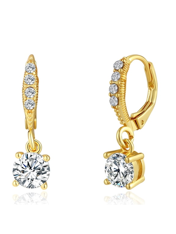 Hoop Earrings for Women Trendy 14K Gold Plated Cartilage Huggie Hypoallergenic Small Dangle Drop Multiple Piercing Earring Set Stacks Jewelry Gifts