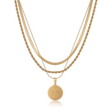 Sterling Silver Filled Rope Chain Necklace – Women's/Kids, 16 To 24 Inch, For Pendant
