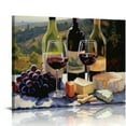 thumbnail image 1 of GOSMITH A Wine Tasting Canvas Wall Art Print, Wine Artwork, 1 of 4