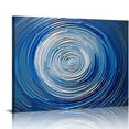 thumbnail image 1 of GOSMITH -Abstract Art Oil Painting on Canvas 3D Metallic Bead light Blue Texture Pictures Canvas Wall Art Paintings Modern Home Decor Paintings Ready to hang 20x16in, 1 of 4