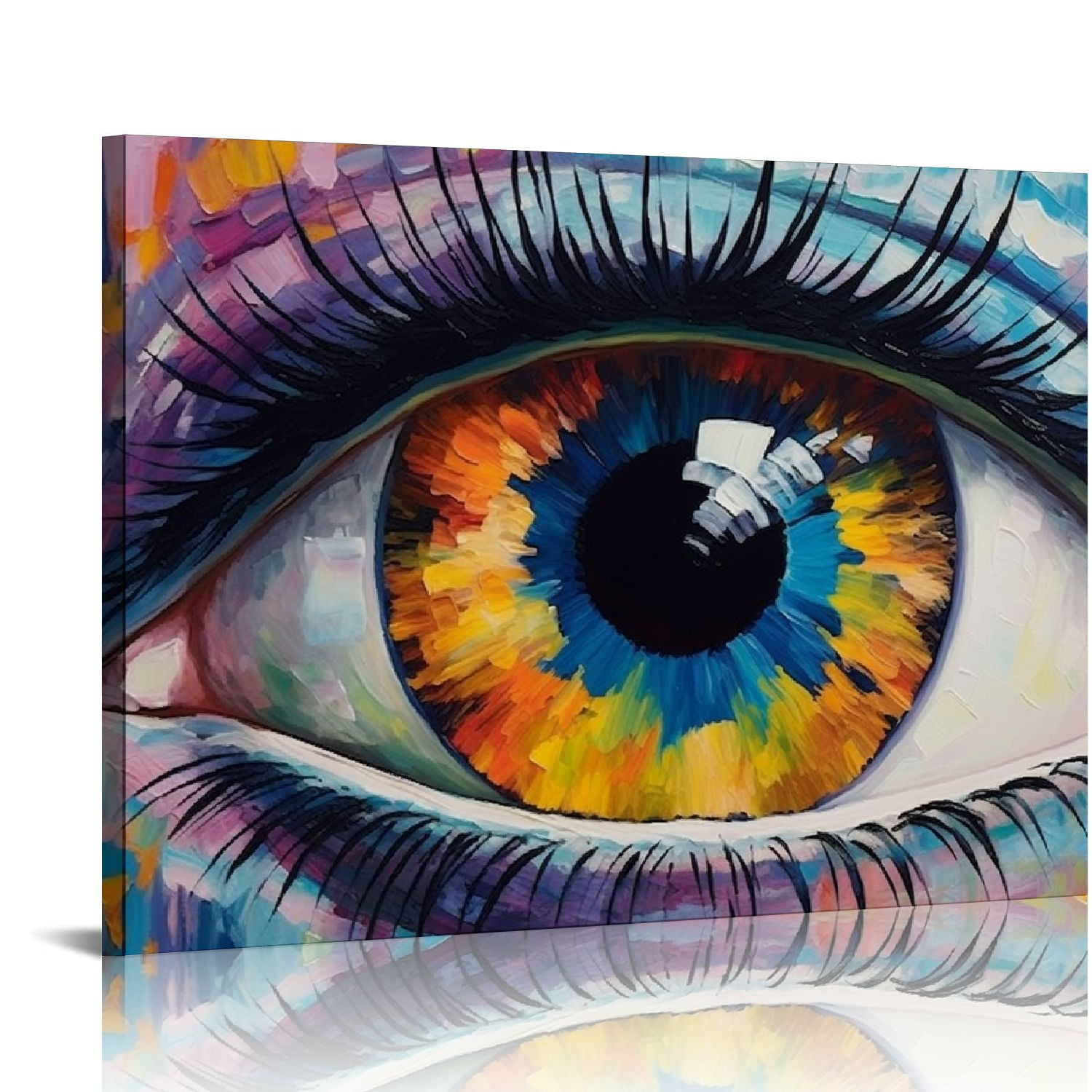 GOSMITH Abstract Poster Abstract Eye Painting Poster Unique Canvas Wall