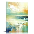 thumbnail image 1 of GOSMITH  Abstract Wall Art Green Landscape Abstract Painting Canvas Wall Art Retro Old Textures Modern Abstract Prints Wall Art for Living Room Bedroom Bathroom Office Home Decoration, 1 of 4