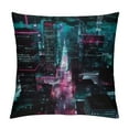 thumbnail image 1 of GOSMITH  Aerial Photo of Night City Pillow Covers King, Farmhouse Throw Pillow Covers Cushion Case for Spring Home Sofa Couch Decoration, 1 of 5