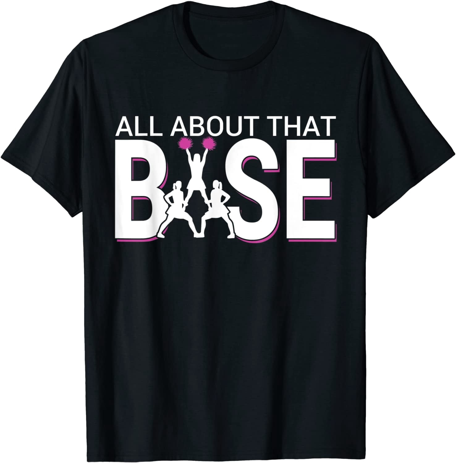 Leisuo Base - Funny Cheerleading Cheer Short T-Shirt 93368-black ...