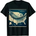thumbnail image 1 of GOSMITH America Total Solar Eclipse April 8 2024 USA Map Totality T-Shirt, 1 of 3