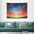 thumbnail image 1 of GOSMITH Anime Sky Tapestry, Starry Star Scenery Tapestries, Sunset Cloud Pink and Blue Tapestry for Bedroom Living Room 40x30 Inch, 1 of 7