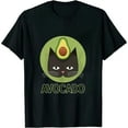 thumbnail image 1 of Leisuo Avocato Funny Cute Cat Avocado Vegan And Cat Lover Kitten T-Shirt black, 1 of 3