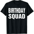 thumbnail image 1 of GOSMITH BIRTHDAYSQUAD White Letter Trendy Pattern Letter Logo Printed Loose Breathable Round Neck Short Sleeve Large Size T-Shirt, 1 of 3