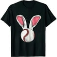 thumbnail image 1 of GOSMITH Baseball Easter Bunny Ears Rabbit Spring Holiday Player T-Shirt, 1 of 3