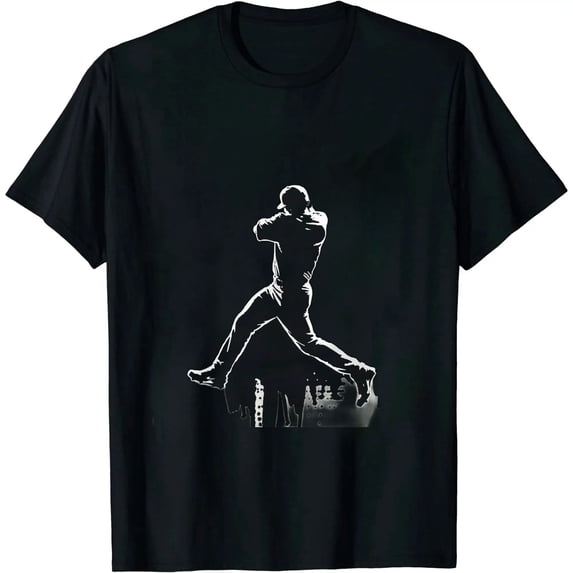 GOSMITH Baseball Heartbeat T-Shirt For Baseball Players And Fans