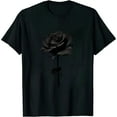 thumbnail image 1 of GOSMITH Beautiful Black Rose Flower T-Shirt, 1 of 3
