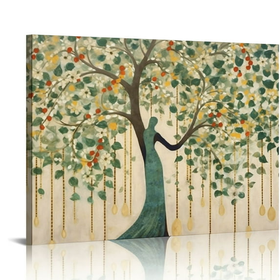 GOSMITH Big Tree Wall Art Nature Canvas Print Scenery Painting Pinted on Canvas Modern Artwork Picture for Living Room Bedroom Decoration