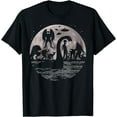 thumbnail image 1 of GOSMITH Bigfoot Loch Ness Monster Mothman And Aliens! Funny Cryptid T-Shirt 148797-black, 1 of 3