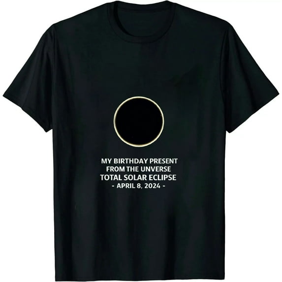 GOSMITH Birthday Solar Eclipse Shirt 2024 April 8 Total Eclipse T-Shirt