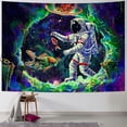 thumbnail image 1 of Leisuo Black Tapestry - UV Reactive Space Wall Tapestry UFO Spaceship Galaxy Tapestry Funny Cool Wall Hanging Painting, 1 of 6
