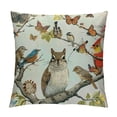 thumbnail image 1 of Leisuo  Black Brown Animal Lover Bird Squirrel Butterfly Dragonfly Lumbar Pillowcase Throw Pillow Cover Cushion Case Rectangular, 1 of 5