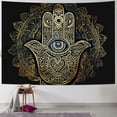 thumbnail image 1 of GOSMITH Black Mandala Tapestry Wall Hanging Bohemian Spiritual Room Decor Tapestries for Bedroom Aesthetic Good Luck Hand Posters for Party Dorm Living Room Painting, 1 of 6