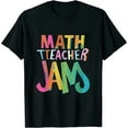 thumbnail image 1 of GOSMITH Black T-Shirt Math Teacher Math is My Jam T-Shirt 0948 black, 1 of 3