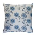 thumbnail image 1 of GOSMITH  Blue Mughal Flower in Monsoon Throw Pillow Cushion Chinoiserie Blue Floral Throw Pillow Cover Traditional Chinese Chinoiserie Pillow Cover Case for Living Room, 1 of 5